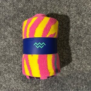 Pink, Yellow & blue Striped Socks NWT!